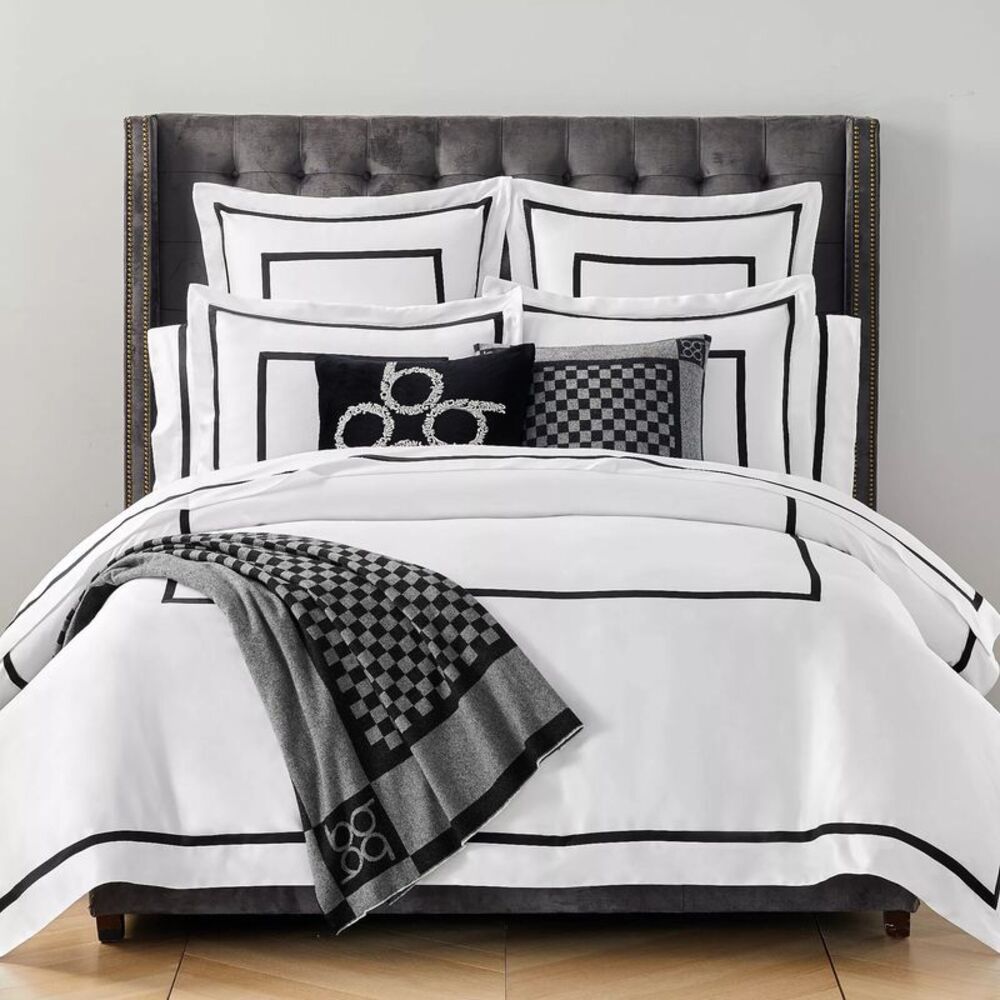 Sferra Biella Merino Wool & Cashmere Throw Grey/Black - NWT $550
